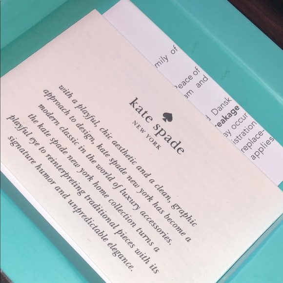 Kate Spade New York Garden Drive Hinged Pocket Frame, Turquoise and Gold NEW - Picture 3 of 7